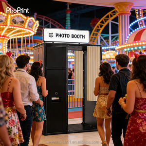 Cabina de Fotos Portátil, Cabina de Fotos Cerrada de Autoservicio para Pasaportes - Product Image 1