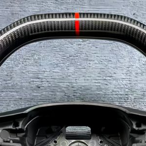 Volante de Fibra de Carbono Plano para SEAT Ateca <span class=keywords><strong>Cupra</strong></span> Ateca Tarraco Arona Alhambra, Accesorios de Modificación Interior de Automóvil - Product Image 4