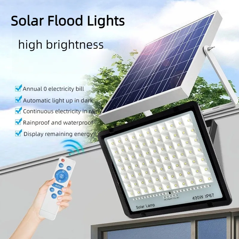 Wholesale Of Outdoor Waterproof Solar Charging LED Floodlights Outdoor High Brightness Courtyard Lighting Solar Flood Lights