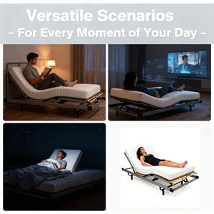 Kerangka tempat tidur pintar, Modern kualitas tinggi tahan lama nyaman dapat disesuaikan kursi senyap besi untuk kamar tidur dan vila - Product Image 3