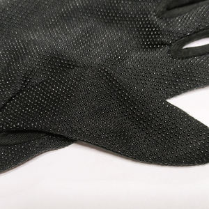 Gants noirs en <span class=keywords><strong>coton</strong></span>/polyester antidérapants pour femmes et hommes, avec <span class=keywords><strong>mini</strong></span>-points de préhension, pour défilés - Product Image 3