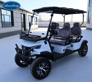 Carrito de <span class=keywords><strong>Golf</strong></span> Eléctrico Profesional Personalizado de 4 Plazas con Batería de Litio para Complejos Turísticos, Campos de <span class=keywords><strong>Golf</strong></span> y Comunidades - Product Image 1