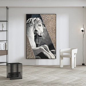 Handmade DIY Animal Paintings Oil Tableaux Et Art Mural 3d Tiles for Craft Wall Ceramic TamaQ15 Animal Paintings TamaQ15 TamaQ15 - Product Image 6