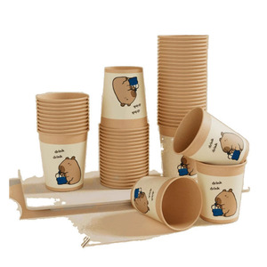 Cốc giấy in Cốc Giấy dùng một lần Có Nắp Đậy ly nước giải khát thân thiện với môi trường - Product Image 3