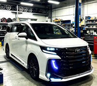 Kit carrosserie ABS blanc 2024 pour conversion facelift Alphard Vellfire série 40, style OEM, ensemble de lèvres avec garantie d'un an