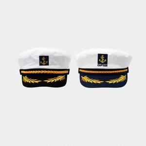 Anchor <b>Hat</b> White <b>Navy</b> Beret Cap Men Women Embroidery Uniform Outdoor Captain <b>Hat</b> - Product Image 2
