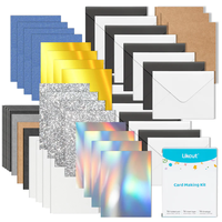 Likcut Viny Cutter : Kit de cartes à insérer, enveloppes, cartes pliables pour créer des cartes d'événements pour fêtes, mariages, jours fériés