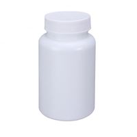 Bouteille de protéines en plastique HDPE blanc pour comprimés pilules médicaments capacité 50ml/100ml/200ml impression de logo personnalisé emballage de type joint