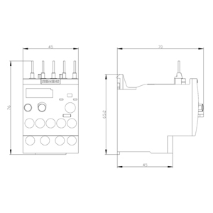 Mt-Siemens 3RU6116-1EB0 SIRIUS 3RU2 Thermal Overload <b>Relay</b>, 0.45-0.63A Setting, for 3RT2 Contactor 9-16A, 1NO+1NC, Screw - Product Image 3