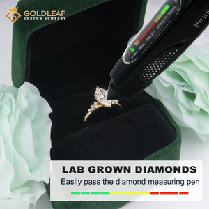 แหวนทองคำ 18K ประดับเพชรทรงมาร์คีส์ เพชรเลี้ยงในห้องปฏิบัติการ พร้อมใบรับรอง IGI ของ Goldleaf Custom เหมาะสำหรับงานแต่งงาน งานเลี้ยง และเป็นของขวัญวันเกิด - Product Image 6