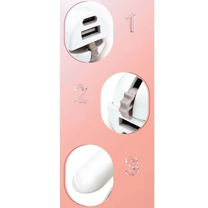 Portable USB Cheveux Curling et Repassage Plat Double Usage Sans Fil Clip-On Sèche-Cheveux Fabricant Ventes Directes Dortoir Utilisation - Product Image 6