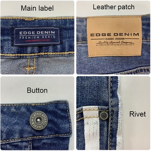 EDGE DENIM Jeans di Lusso Personalizzati, Design di Moda in Denim di Marca, Jeans da Uomo Marca <span class=keywords><strong>Ami</strong></span> - Product Image 2