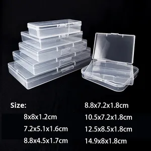 Vuông cao minh bạch nhỏ hộp nhựa tái chế xuất khẩu trong suốt lưu trữ cho đồ trang sức - Product Image 2