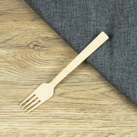 Ensemble de couverts jetables écologiques en bambou, couteaux, fourchettes et cuillères, avec fourchette à fruits, pour les fêtes et les pique-niques