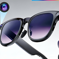 Lunettes de traduction IA avec caméra 8MP, appels, contrôle tactile et chargement Type-C