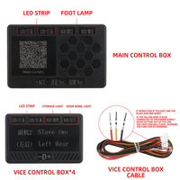 Lumière d'ambiance intérieure de voiture LED RGB, contrôle séparé, contrôle par application, décoration couleur rêve, lumière d'ambiance, 12V 2W, universel, auto