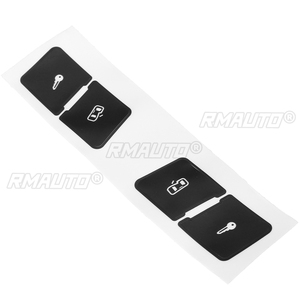 Juego de pegatinas adhesivas negras mate para reparar botones de interruptores de control de cerradura de puerta de coche para Audi A3L, pegatinas para coche para mejorar botones desagradables - Product Image 4