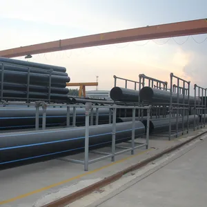 Tubo in polietilene di grande diametro 150mm 200mm 300mm di diametro tubo in plastica Hdpe per acqua di irrigazione potabile