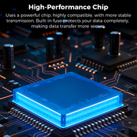 Lecteur de cartes mémoire 4 en 1 avec logo personnalisé, USB 3.0, lecture simultanée de plusieurs cartes, plug & play, prend en charge les cartes SD, TF, MS, CF