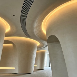 Fournisseur d'éléments de fronton contemporains, acoustiques, légers, sur mesure en GRG, fabriqués sur mesure pour la conception de portiques d'entrée de villas - Product Image 1