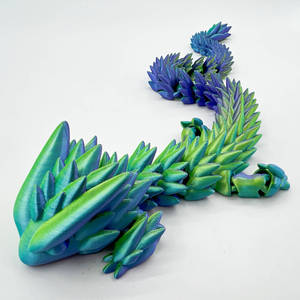 Statuetta di Drago Personalizzata e Articolata con Dettagli Intricati, Modello 3D Edizione Imperatore, Oggetto da Collezione <span class=keywords><strong>Fantasy</strong></span> Unisex - Product Image 3