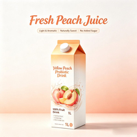 Op maat gemaakte fruitsap dranken groothandel OEM beschikbaar Verfrissende zoete perzikdrank voor cateringbedrijven