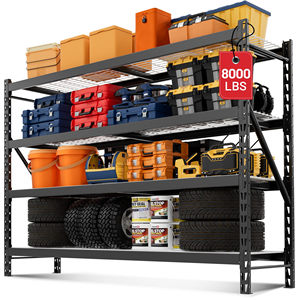 4-stöckiges Hochqualitatives Schwerlast-Stahlregal ohne Schrauben Metallregale zur Lagerung für Industrie Lager Garage - Product Image 4