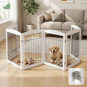 Barrière de sécurité pour bébé pliable moderne à 4 niveaux, clôture en <span class=keywords><strong>bois</strong></span>, extra haute, escaliers extérieurs, balcon, protection contre les enfants et les animaux domestiques, sécurité domestique - Product Image 3