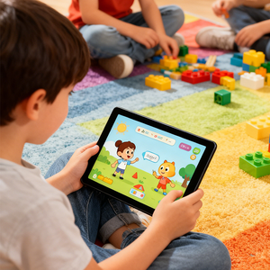 Tablette intelligente pour enfants de 10.4 pouces Android 12 IPS 2K 8 Go + 128 Go MTK8788V Nouveau et divertissant <span class=keywords><strong>avec</strong></span> <span class=keywords><strong>stylo</strong></span> - Product Image 5