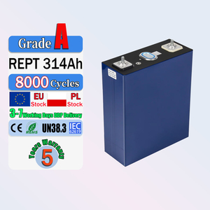 แบตเตอรี่ลิเธียมไอรอนฟอสเฟต (LiFePO4) แบบแท่งปริซึม ความหนาแน่นสูง 3.2V 314Ah สำหรับเก็บพลังงานแสงอาทิตย์ที่บ้าน DIY รุ่น REPT 8000 รอบการใช้งาน  คลังสินค้าโปแลนด์ DDP - Product Image 1