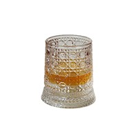 Verre à whisky avec lumières LED rotatives, design minimaliste moderne fait main, sans pied, capacité 50 ml, tendance, usage domestique, verre de luxe
