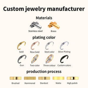 Custom Jewelry 18K PVD Gold Plated Stainless Steel <strong>Accessories</strong> Tarnish Free Waterproof <strong>Fashion</strong> Jewelry - Product Image 5