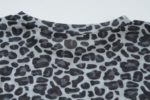 Nuovo abito da donna primavera autunno maglia elastica Top + Shorts con paillettes 2 pezzi abbinati leopardo due pezzi Set da donna Sexy - Product Image 4