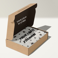Boîte d'expédition de vêtements personnalisée de luxe avec fermeture à glissière pour l'envoi postal et l'emballage de cadeaux