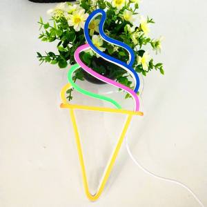 Insegna Luminosa al Neon 5V per Decorazione Casa, Insegna LED Personalizzata a Forma di Gelato Alimentata a Corrente, Regalo per Bambini - Product Image 4