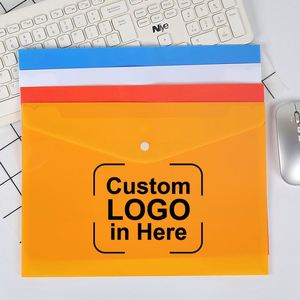 Xx845 Pp Plastic <b>A4</b> Size Paper Cover <b>Folder</b> Zipper Bags Letter Style File <b>Document</b> Bag - Product Image 1