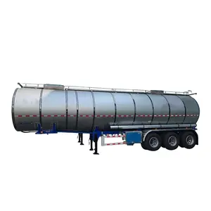 Sıcak satış yüksek kalite üç aks yağ tankı kamyonu dizel yakıtlı ham petrol depolu yarı römork su tankı kamyon