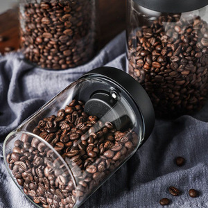 Borosilicate Glass Airtight Vacuum <strong>Jar</strong> with Lid for Camping and Kitchen Use Portable Spice <strong>Coffee</strong> Tea Bean <strong>Storage</strong> Container - Product Image 2