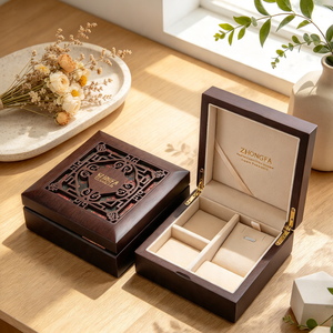 Caja de Madera para Relojes y Joyas, Rectangular, para Anillos, Pulseras y Accesorios, de Alta Calidad, Venta al Por Mayor, Directo de Fábrica - Product Image 5