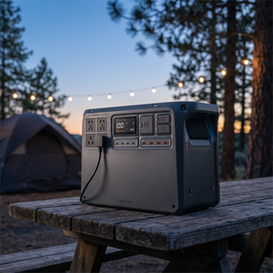 Estación de Energía Portátil Power 2000, 2048 Wh LFP, 3000 W, 45 min de Carga de 0 a 80%, 30 dB, Expandible a 22 kWh, Carga Solar para Camping y Emergencias - Product Image 1
