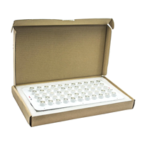 Modules LED de récif à double canal personnalisés 55*3W, optiques 90+120, 395x206mm, remplacement pour aquariums d'eau salée de 16 pouces