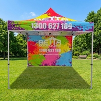 Tente de salon professionnelle en aluminium personnalisée avec logo imprimé, pour événements extérieurs, chapiteau, gazebo, auvent, carpa pop-up avec fenêtre en maille