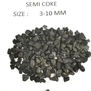 Semi coke setengah cup berbau batu bara dari lisnite 100% baru. Ukuran 10-30mm 30 ~ 60MM. low phos setengah coke Bara