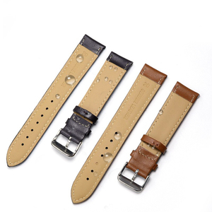 Bracelet en cuir pour la montre, avec cuir double face sur la surface de la boucle Bracelet de montre anti-sueur18.20.22.24mm - Product Image 2