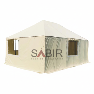 Proveedor directo de tienda de Safari grande de lujo para hoteles Resorts Beach Camps Glamping Houses-Poste de hierro de madera con material de lona - Product Image 1