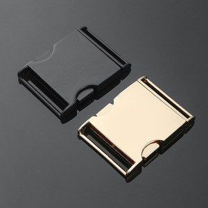 Side Release Buckle Alloy Adjustable <b>Webbing</b> Buckle For Bags Durable Hardware Accessory Gold Black Silver - Product Image 1
