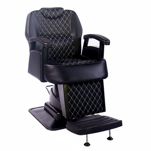 Sillón de Barbería Moderno de Hierro, Giratorio 360 Grados, Reclinable, Modelo 219, Resistente, para Barbería - Product Image 2