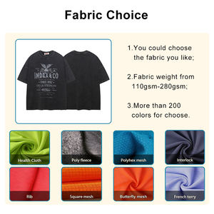 T-shirt basique décontracté imprimé ou uni de haute qualité, personnalisable, 100 % coton, coupe ample pour homme, respirant et écologique - Product Image 4