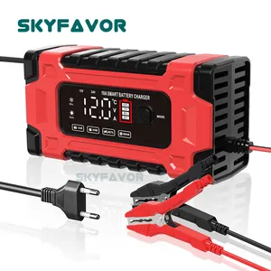 EW-cargador de batería ulse epair, 12V 10A 24V 5A niversal automático, rápido y resistente para coche y motocicleta