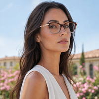 Montures optiques en acétate et métal de qualité supérieure pour lunettes, vente en gros